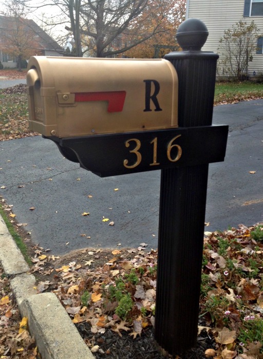 mailbox with numbers